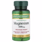Nature's Bounty Magnesium - 500 mg, 100 Tablets